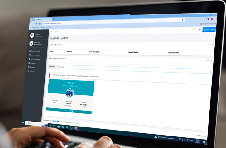 Sistema de Control de Parqueo